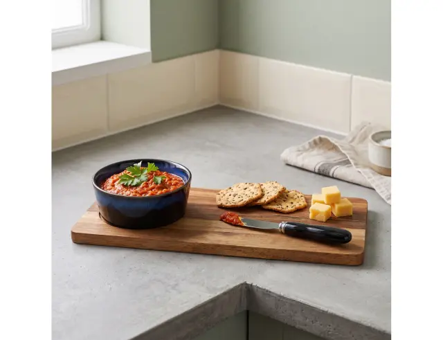 Σετ Σερβιρίσματος Excellent Houseware που αποτελείται από 1 δίσκο, 1 μπολ και 1 μαχαίρι 278000720