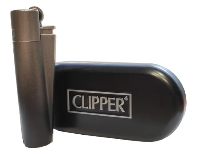Clipper Αναπτήρας Μεταλλικός Μεγάλος - Black Gradient Metal