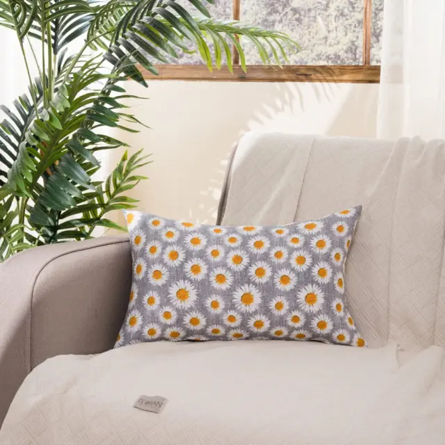 Μαξιλαροθήκη Floreta 11 TEORAN 50x50cm με γέμιση 3