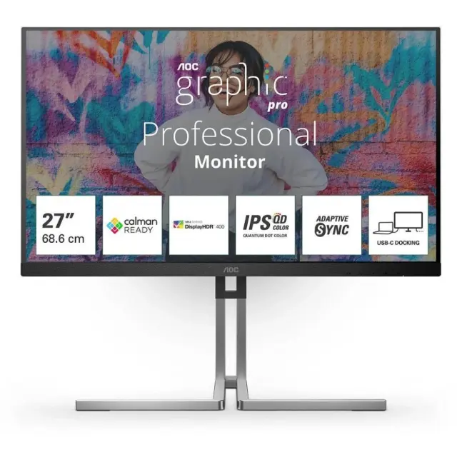AOC Q27U3CV QHD Graphic Pro Monitor 27' (AOCQ27U3CV)