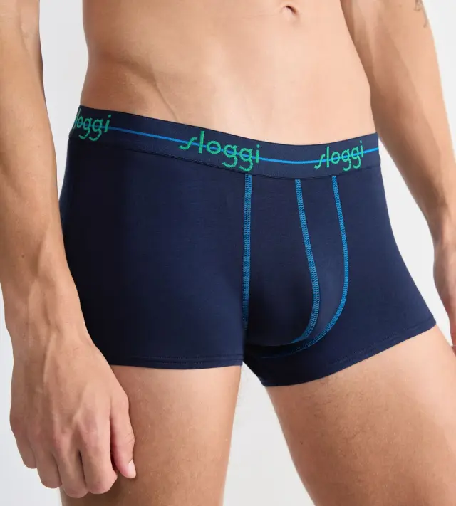 Sloggi Men Μποξεράκια Start Hipster Συνδυασμός Έντονο Μπλε 2-Pack 2