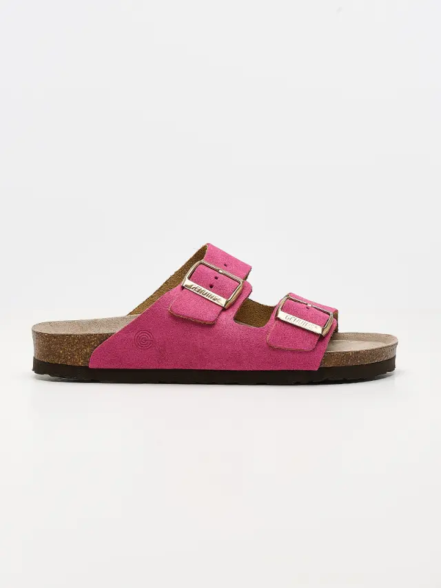 Genuins Παντόφλες Γυναικείο δέρμα Nubuck Ροζ GEN/HAWAII SUEDE G105997 MAGENTA 3