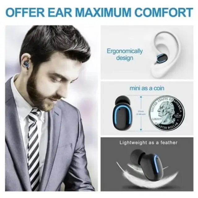 Andowl bluetooth ακουστικό με φόρτιστή ηλίου Q-B02 - Andowl super mini wireless headset solar charging case Q-B02 20331 2