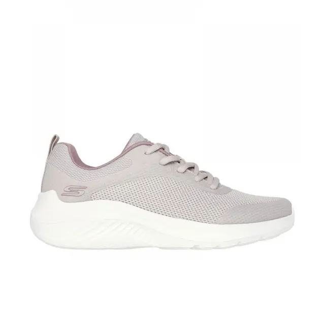 Skechers Knit Lace Up Bobs Squad Waves (117681-NAT) - Μπέζ