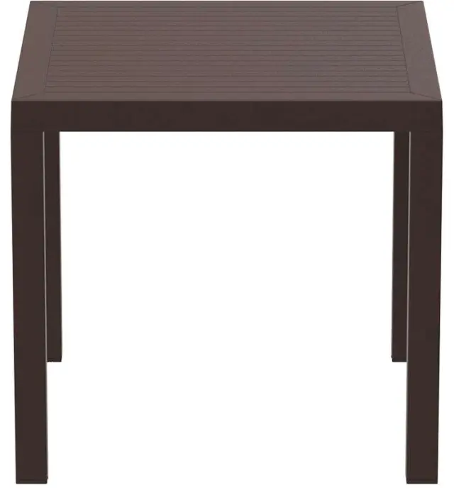 Τραπέζι ARES Καφέ PP 80x80x75cm 2