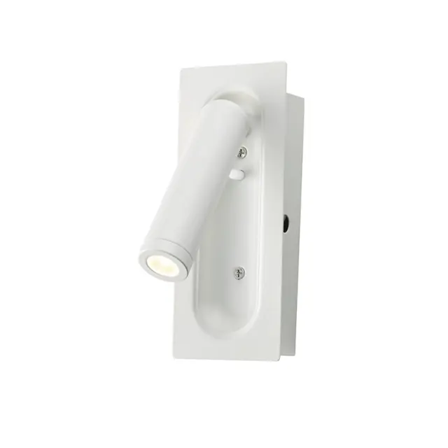 AIAS-ΦΩΤΙΣΤΙΚΟ ΕΠΙΤΟΙΧΟ ΛΕΥΚΟ ΜΑΤ ΜΕΤΑΛΛΙΚΟ LED 3W 3200K 190LM IP20 7X5X17CM / SF701LEDW