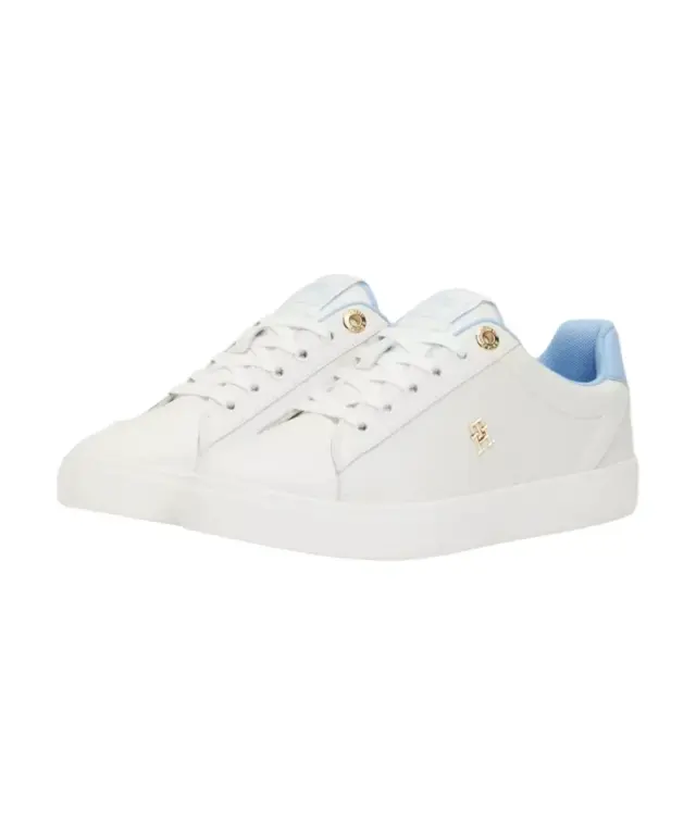 Tommy Hilfiger – Δερμάτινα Γυναικεία Sneakers FW0FW07999-0F6 Εκρού Μπλε - 36 3