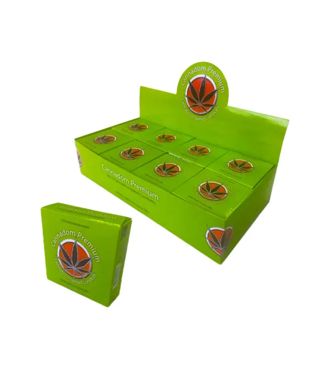 Cannadom Cannabis Flavour Condom 3pack