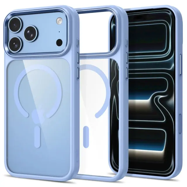 Tech-Protect® Magmat MagSafe CC Θήκη για iPhone 17 Pro Max/18 Pro Max- Light Blue/Clear.