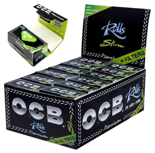 OCB Premium Rolls Ρολό Slim - 4 Μέτρα + Tips 2