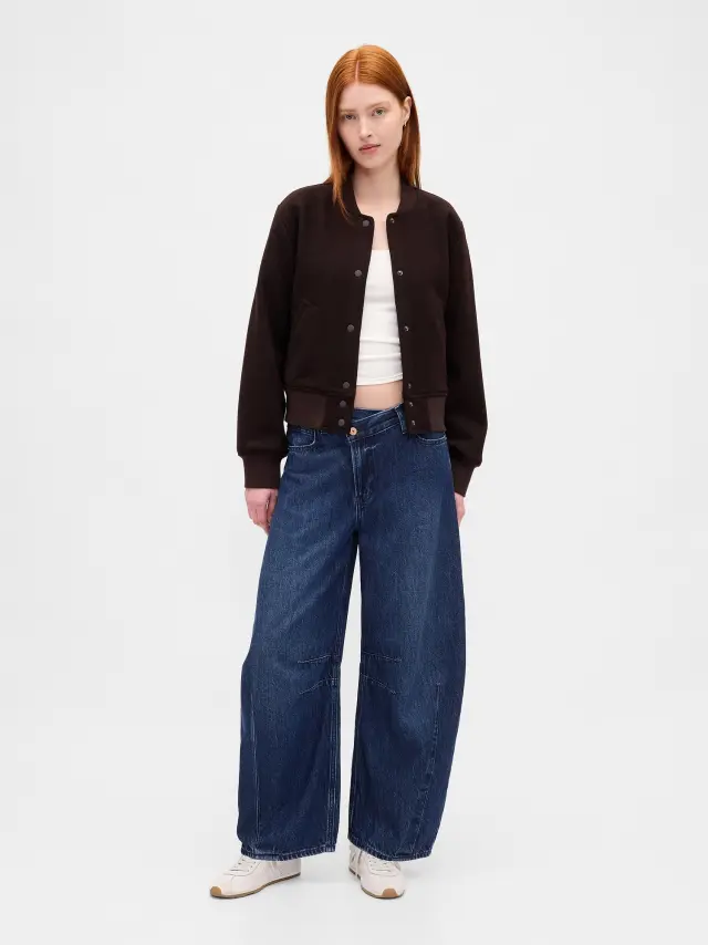High Rise UltraSoft Crossover Horseshoe Τζιν Dark navy blue - 33REG