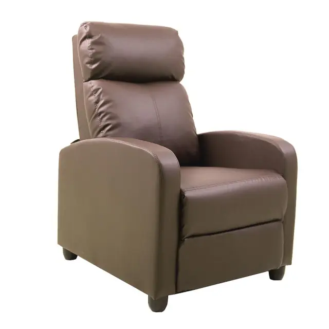Πολυθρόνα Relax PORTER Καφέ PU 68x86x99cm