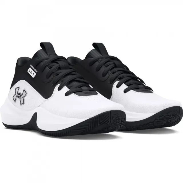 Under Armour Lockdown 7 (GS) (3028513-102) - Λευκό-Μαύρο 2