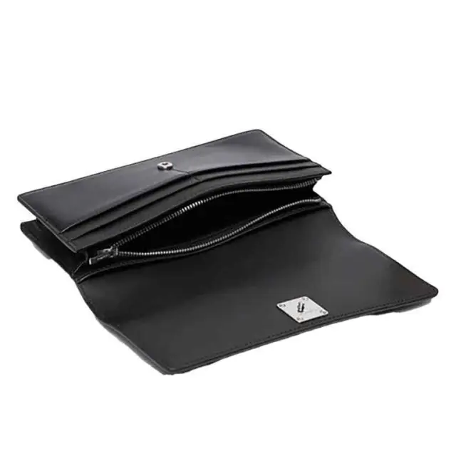 Calvin Klein Ανδρικό Μεσαίο Πορτοφόλι Smooth Leather Μαύρο 3