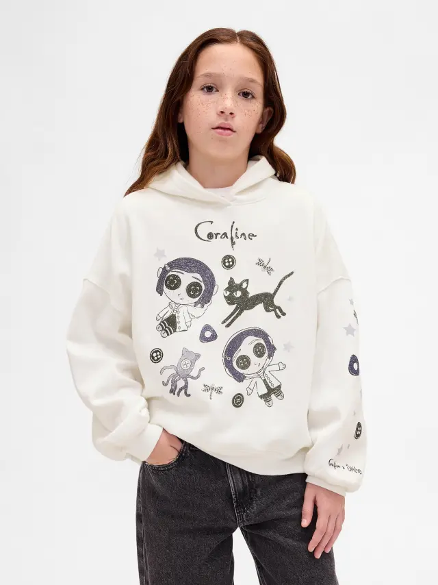 Παιδικό VintageSoft Φούτερ με Σχέδια New off white - S