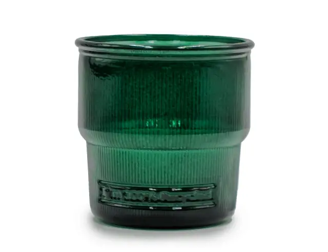 Ποτήρι Glass Drops Ribbed (2415DB734) Από ανακυκλωμένο γυαλί, Χωρητικότητας 300ml, Διαστάσεων Ø 9 x Υ 9 cm, Albahaca 2415DB734 2