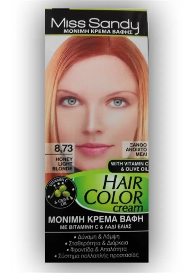 Miss Sandy Hair Color Cream 8/73 Ξανθό Ανοιχτό Μελί 60ml