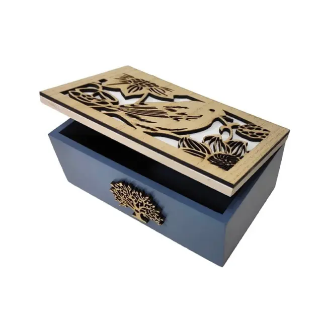 Ξύλινο αποθηκευτικό κουτί - Wooden storage box 697222 2