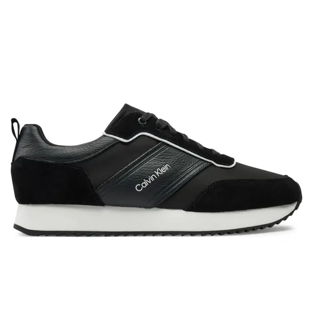 Ανδρικά Δερμάτινα Sneakers Calvin Klein HM0HM01554 0GS Μαύρα Μαύρο - 41