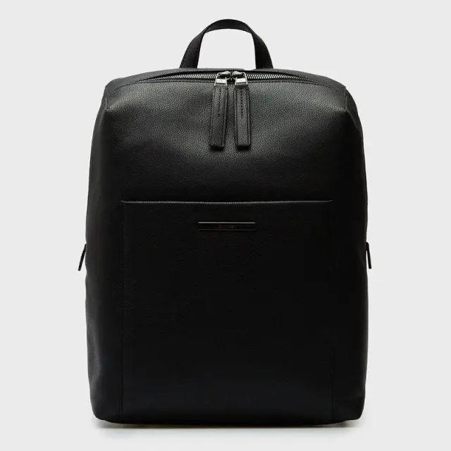Calvin Klein - Ανδρική Τσάντα Πλάτης Calvin Klein Men's Backpack Black Faux Leather 13" Laptop Bag K50K510811-BAX Μαύρο