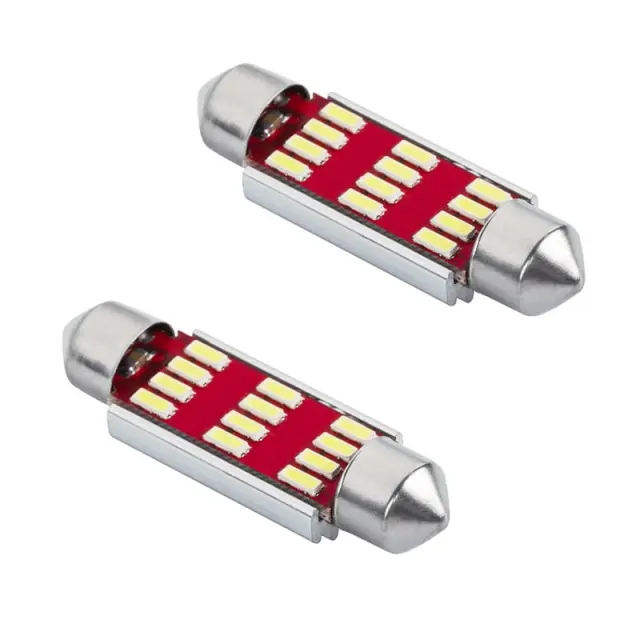 ΛΑΜΠΕΣ LED ΖΕΥΓΑΡΙ Πινακίδας & Πλαφονιέρας Τ11x41 ΛΕΥ 12-24V 14579
