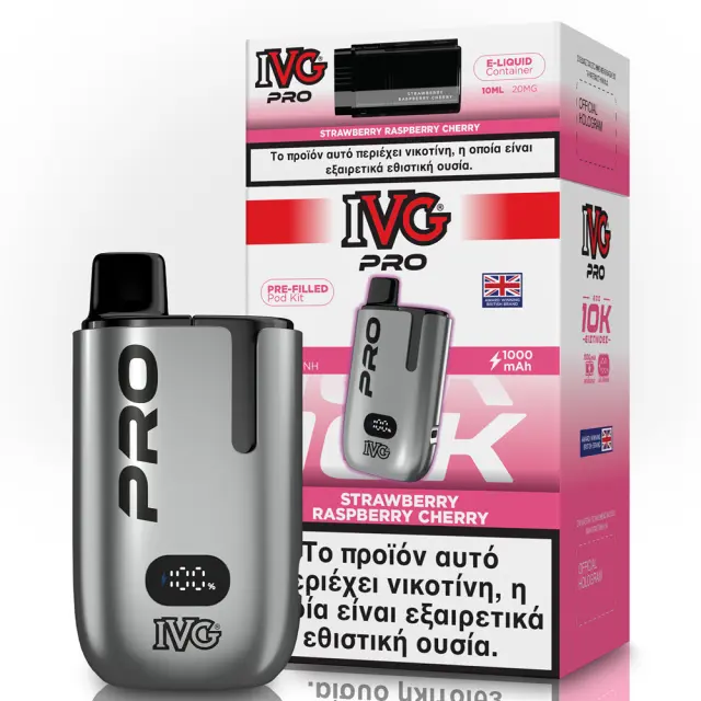 IVG Pro Kit 1000mAh Strawberry Raspberry Cherry 20mg 2ml+10ml