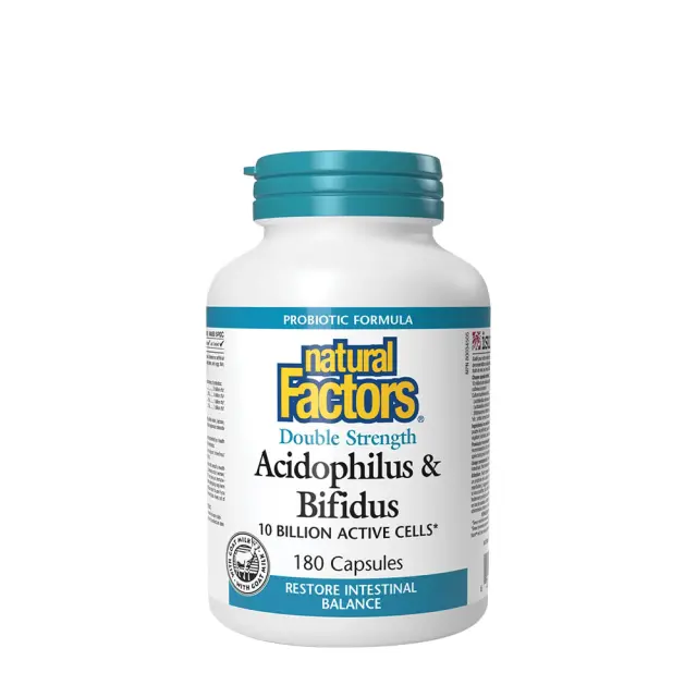 Natural Factors Acidophilus & Bifidus Double Strength