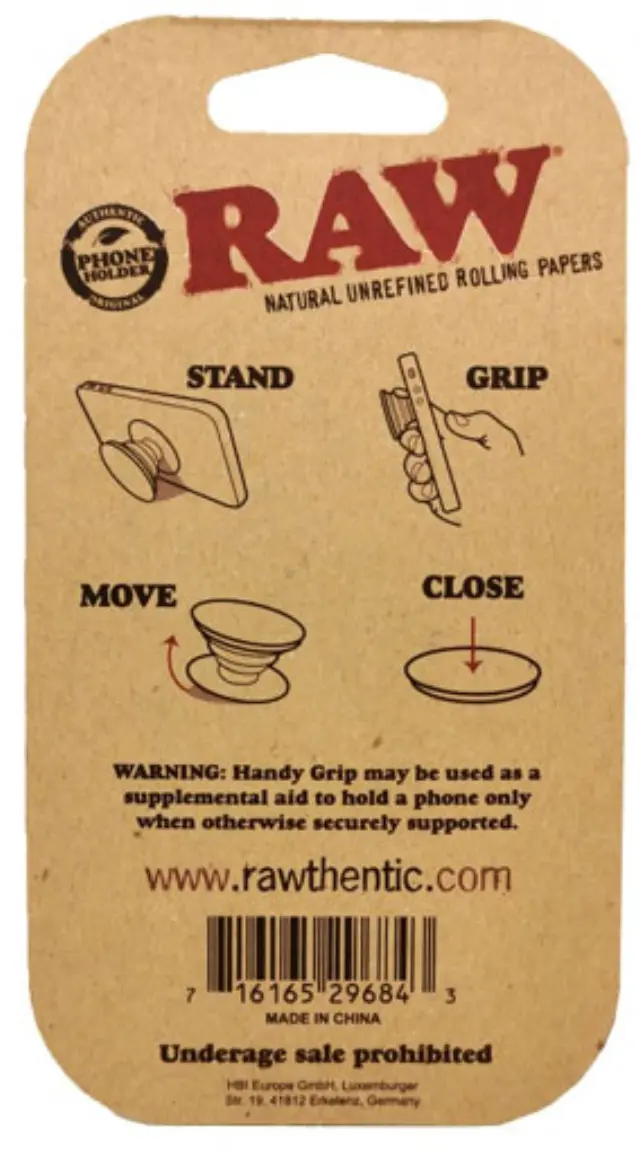 Raw Handy Grip Phone Stand - Βάση Raw για Κινητό Τηλέφωνο 2