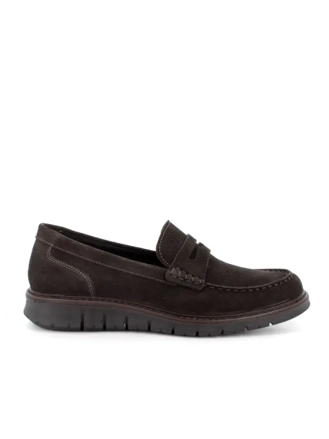 Imac Μοκασίνια-Loafers Ανδρικό δέρμα Nubuck Καφέ IMA/850970 CAFFE 2