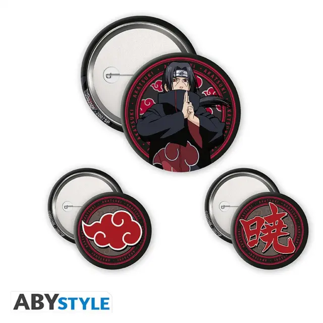 Κονκάρδες 3 τεμ NARUTO SHIPPUDEN - Badge Pack - Itachi & Akatsuki ABYACC622 2