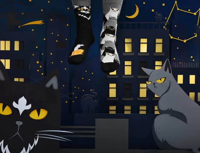 Κάλτσες Black Cat Many Mornings με μέγεθος 43-46 - ΕνηλίκωνBlack Cat Regular 43-46 3