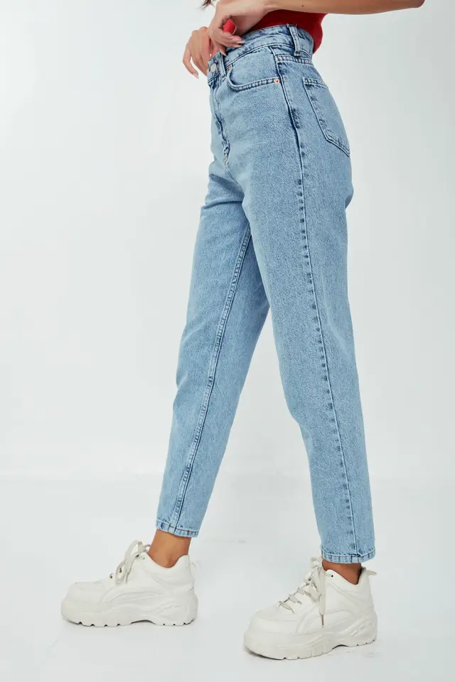 Παντελόνι Jean MomFit Γαλάζιο Γαλάζιο 2