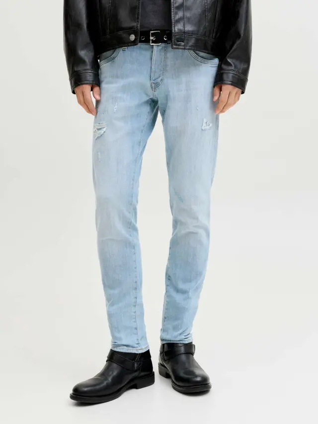 JJIGLENN JJLUKE GE 258 Blue Denim - 38 , 32 2