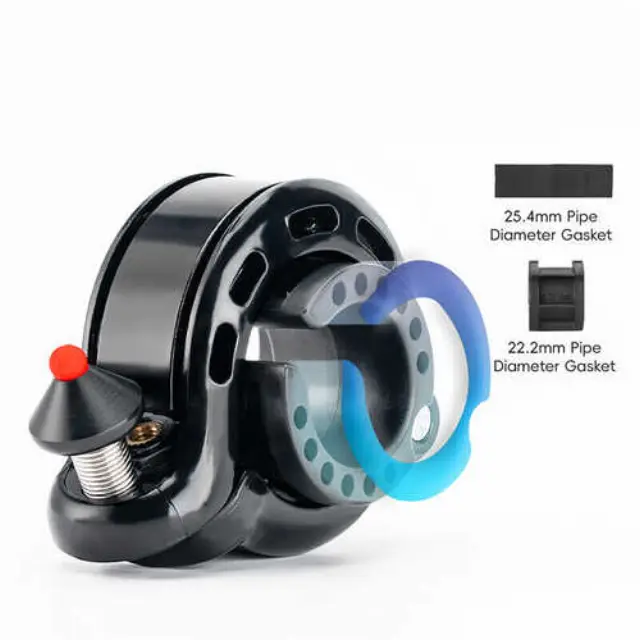 Rockbros 34210028001 Κουδούνι Ποδηλάτου Q-Shaped 100dB Μαύρο 3