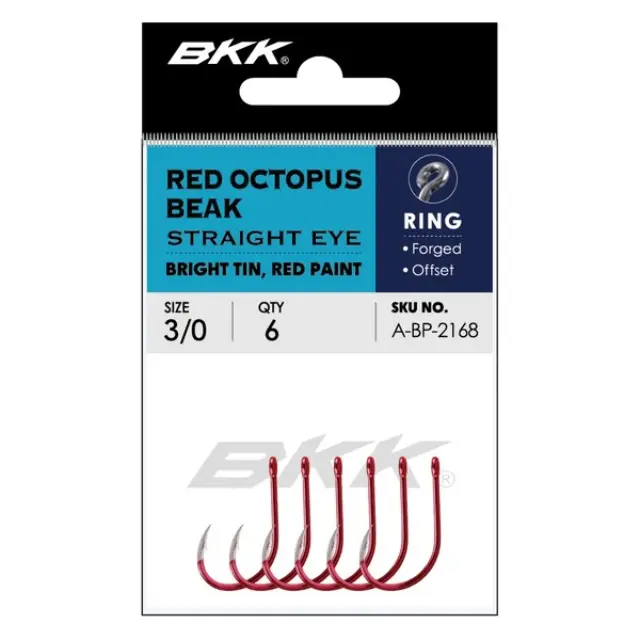 ΑΓΚΙΣΤΡΙΑ BKK Octopus Beak Straight Eye Red 5/0 3