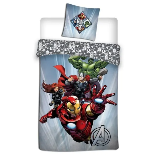 Σετ Παπλωματοθήκη 140X200 + Μαξιλαροθήκη 63X63 AVENGERS AYM-021AVG-DVM