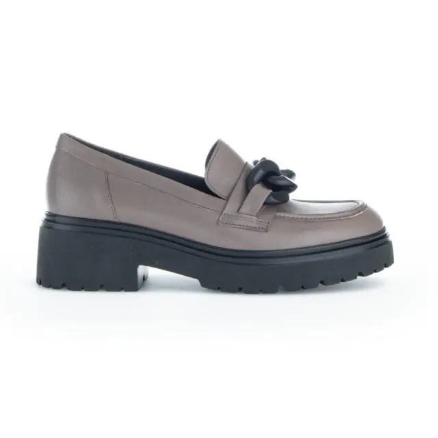 Gabor Μοκασίνια-Loafers Γυναικείο δέρμα Γκρί GAB/95230 28-TAUPE - 38