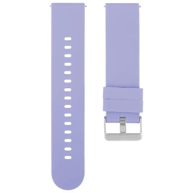 Solid Color Λουράκι για Smartwatch 20mm-Lavender Purple OEM