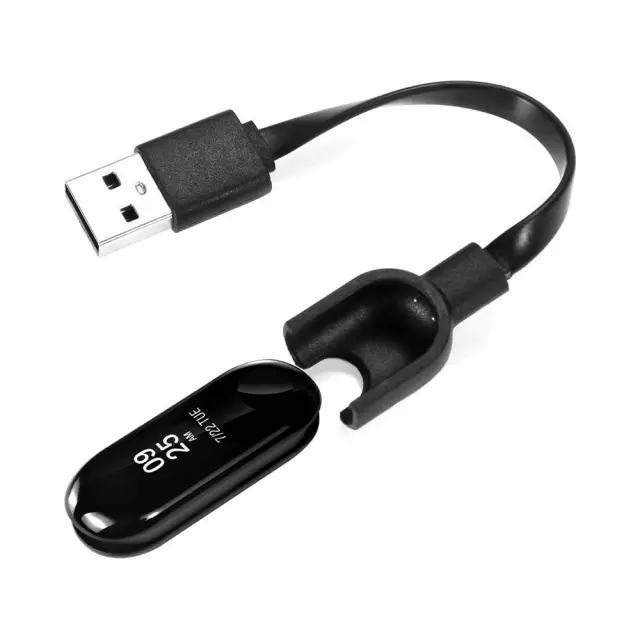 Καλώδιο Φόρτισης Senso USB Charging Cable Για Xiaomi Mi Band 3 Μαύρο 2
