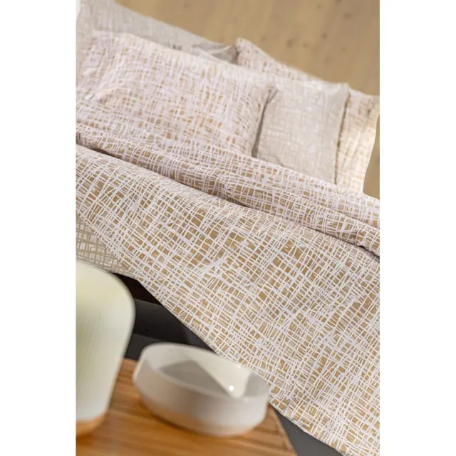 Σετ Σεντόνια King Size με Λάστιχο 4 Τεμαχίων Guy Laroche Code Caramel 170x200+32 2