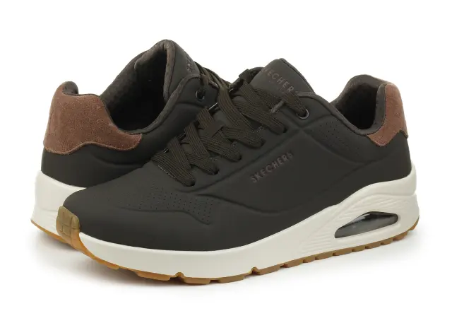 Skechers Suited On Air Ανδρικά Sneakers Καφέ - 46 3