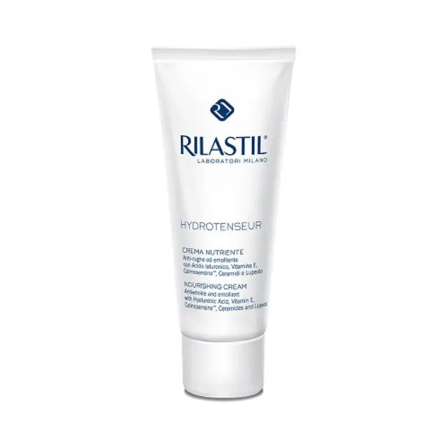 Rilastil Hydrotenseur Nourishing Cream Αντιρυτιδική Κρέμα Θρέψης για το πρόσωπο, κατάλληλη για ξηρές επιδερμίδες + ως κρέμα νυκτός για κανονικές + μικτές 50ml
