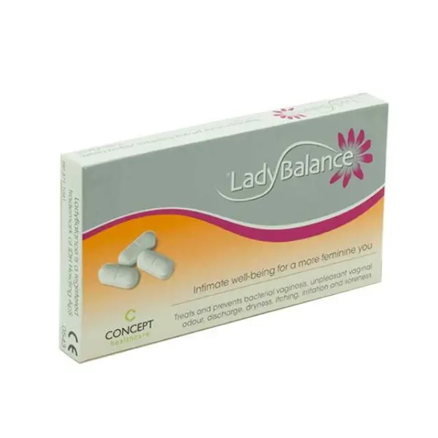 Lady Balance Vaginal Prebiotics για την Υγεία του Κόλπου 12 κολπικά υπόθετα
