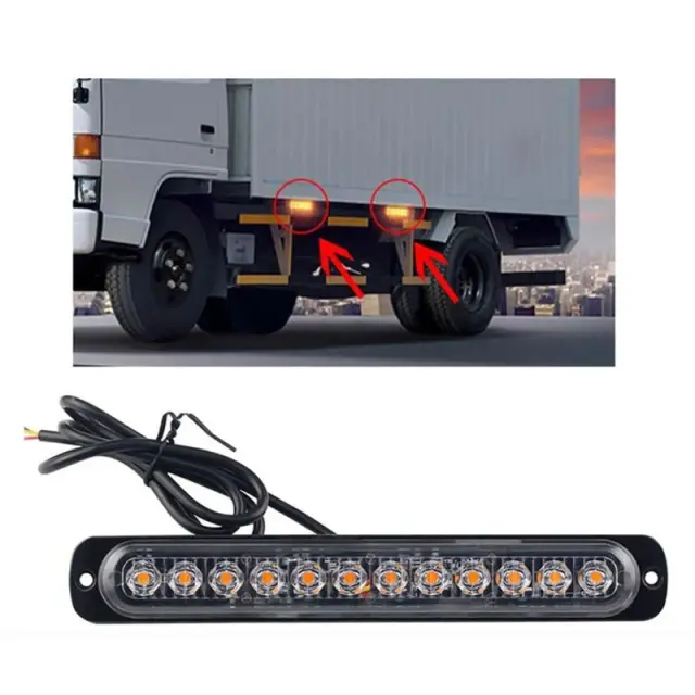 ΠΛΕΥΡΙΚΑ ΦΩΤΑ ΟΓΚΟΥ ΠΟΡΤΟΚΑΛΙ 12LEDS JN-02441