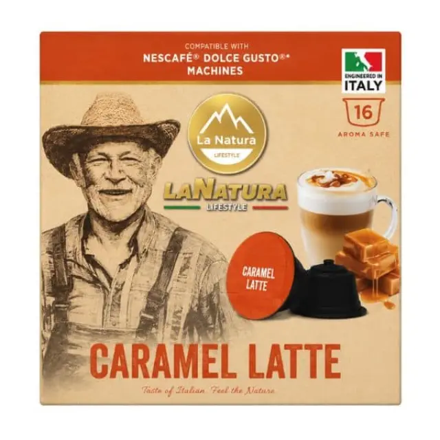 La Natura Lifestyle Caramel Latte 16 τμχ | Dolce Gusto