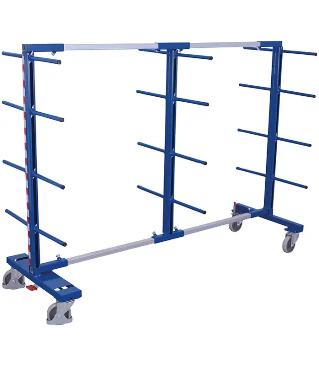Variofit sw-210.007 Τρόλεϊ Επιμηκών Αντικειμένων με Βραχίονες Διπλής Όψης για Φορτίο Βάρους ως 400kg 3