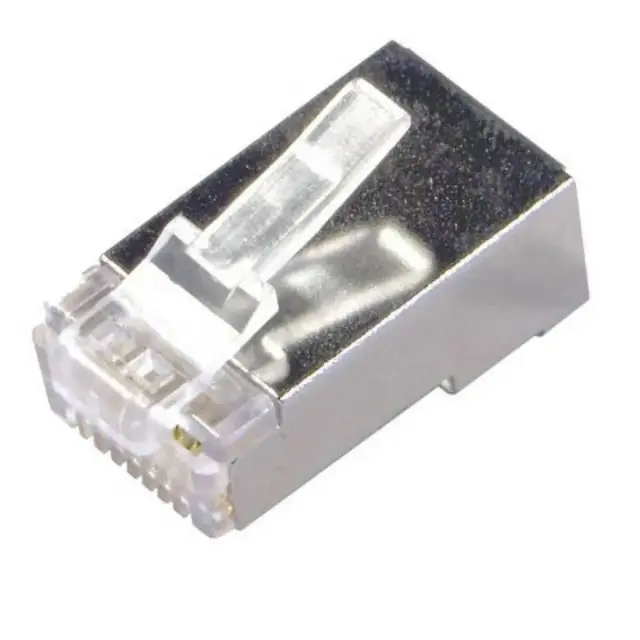 Φις δικτύου RJ45 με 8 pin Cat6e FTP. Connector Rj-45 για Καλώδιο Δικτύου 1τμχ