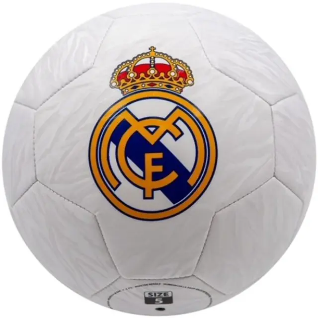 Μπάλα ποδοσφαίρου Real Madrid football logo’s camo metallic white size 5 -121909
