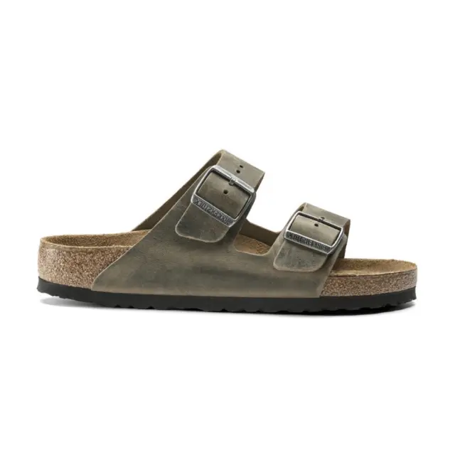 Birkenstock Πέδιλα Unisex δέρμα Oiled Πράσινο BIR/ARIZONA SOFT 1019377 F/KHAKI - 44