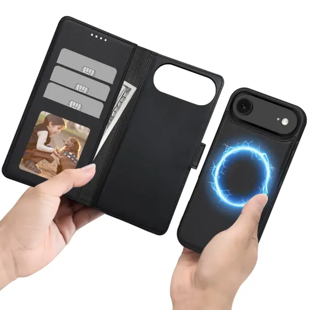 Tech-Protect Θήκη Κινητού iPhone 17 Air Wallet Magsafe Matte Black 2
